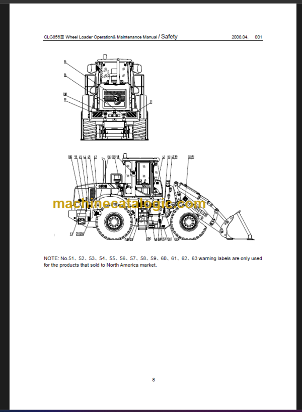 CLG 856 III OPERATION MANUAL 2008