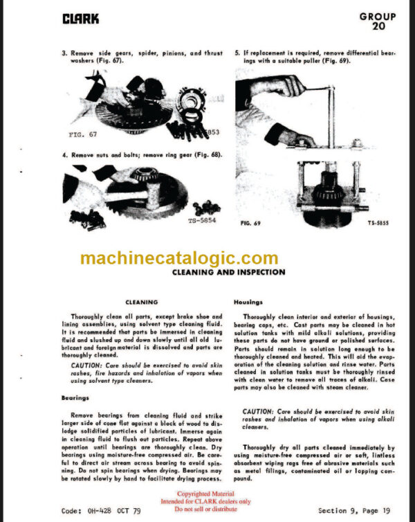 CLARKLIFT C500 (OH-428) Overhaul Manual