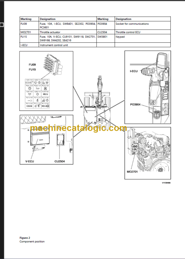 Volvo ECR58D Compact Excavator Service Manual