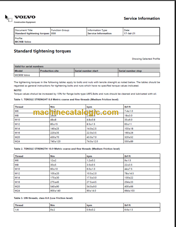 VOLVO MC90B SKID STEER SERVICE REPAIR MANUAL