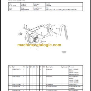 Volvo EW200B Parts Manual PDF