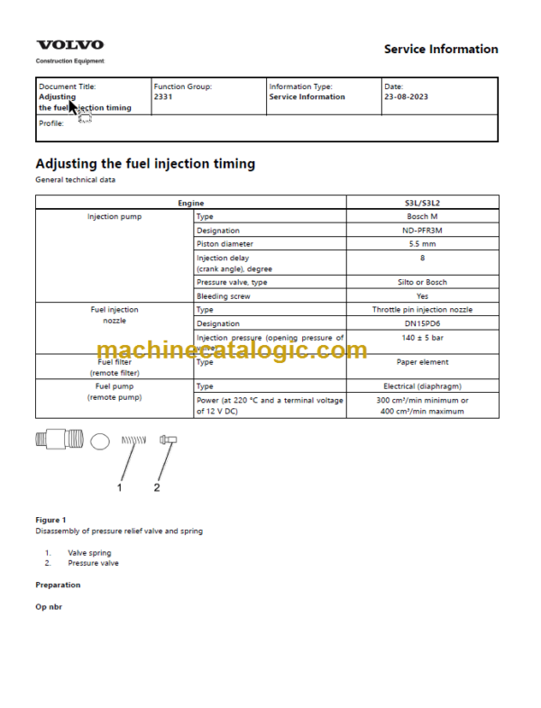 Volvo EC25 Compact Excavator Service Repair Manual