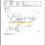 Volvo G940B Motor Grader Parts Manual