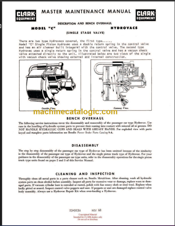 CLARK C500 (OH-370) Overhaul Manual