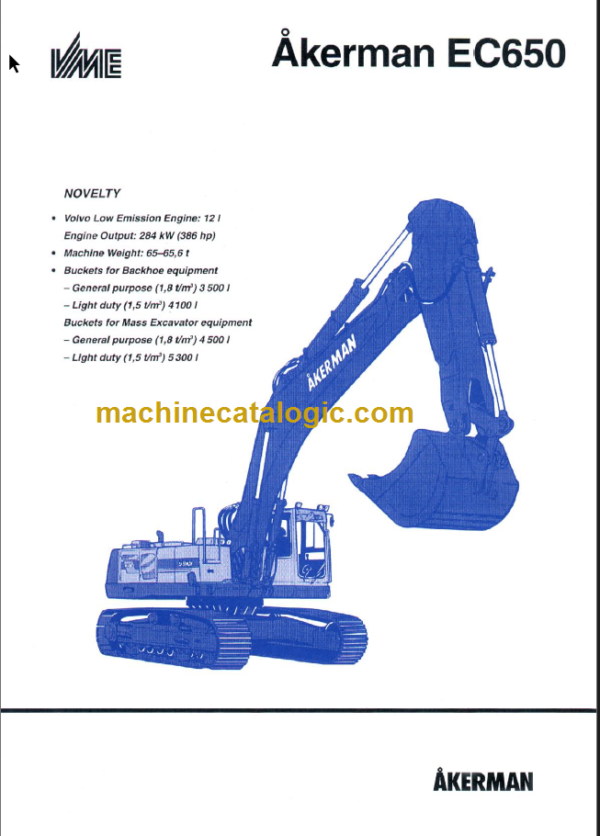 VOLVO EC650 AKERMAN SERVICE REPAIR MANUAL