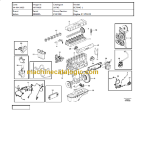 VOLVO EC750D L EXCAVATOR PARTS CATALOG MANUAL