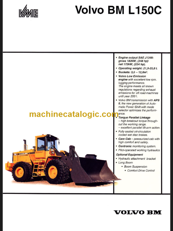 VOLVO BM L150C WHEEL LOADER SERVICE REPAIR MANUAL