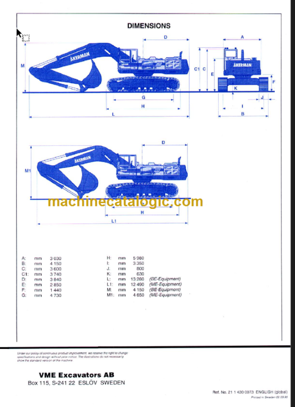 VOLVO EC650 AKERMAN SERVICE REPAIR MANUAL