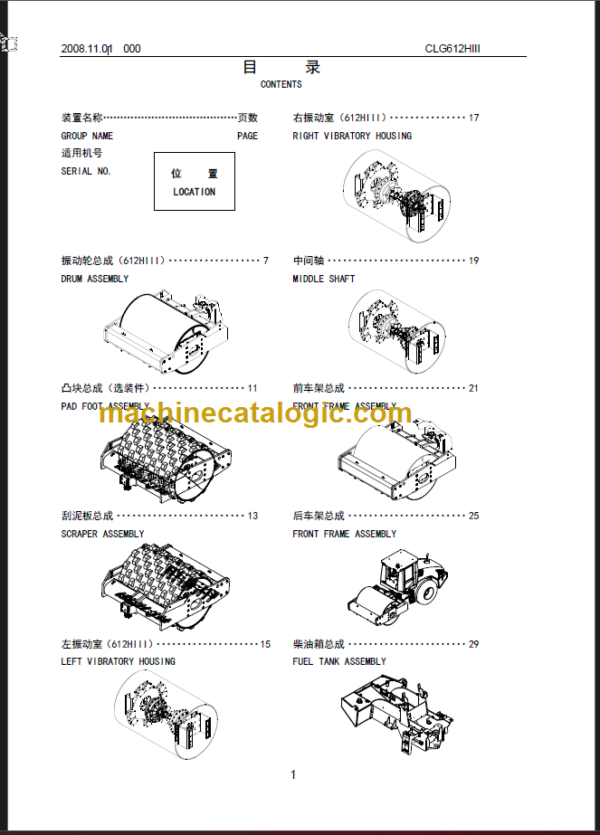 CLG922LC III OEPRATION MANUAL