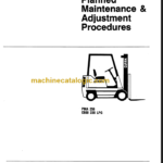 CLARK C500 235 LPG Planned Maint & Adj Manuals