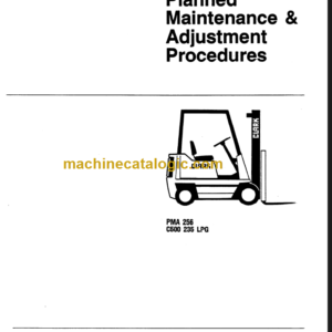 CLARK C500 235 LPG Planned Maint & Adj Manuals