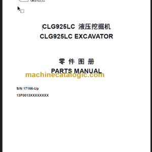 CLG925LCIII PARTS CATALOG