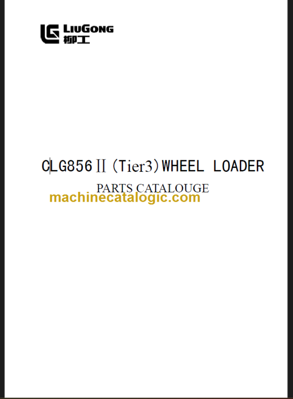 CLG856II TIER3 PARTS CATALOG