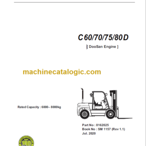 CLARK C60 70 75 80D SERVICE MANUAL