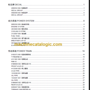 LIUGONG CLG816G PARTS MANUAL