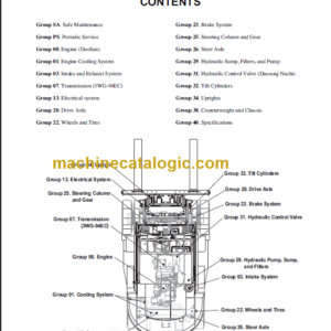 CLARK C60 70 75 80D SERVICE MANUAL