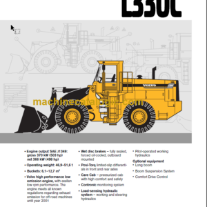 VOLVO L330C WHEEL LOADER SERVICE REPAIR MANUAL