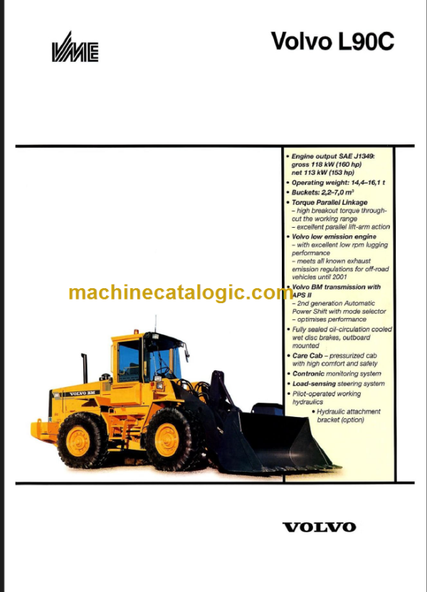 VOLVO L90C WHEEL LOADER SERVICE REPAIR MANUAL