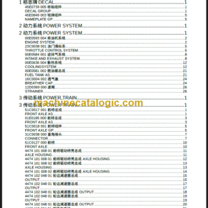 LIUGONG CLG856 PARTS MANUAL