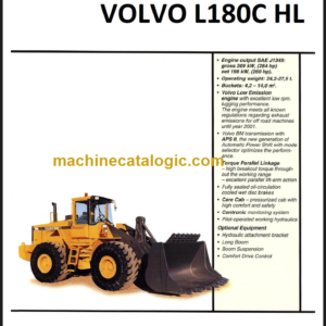 VOLVO L180C HL SERVICE REPAIR MANUAL