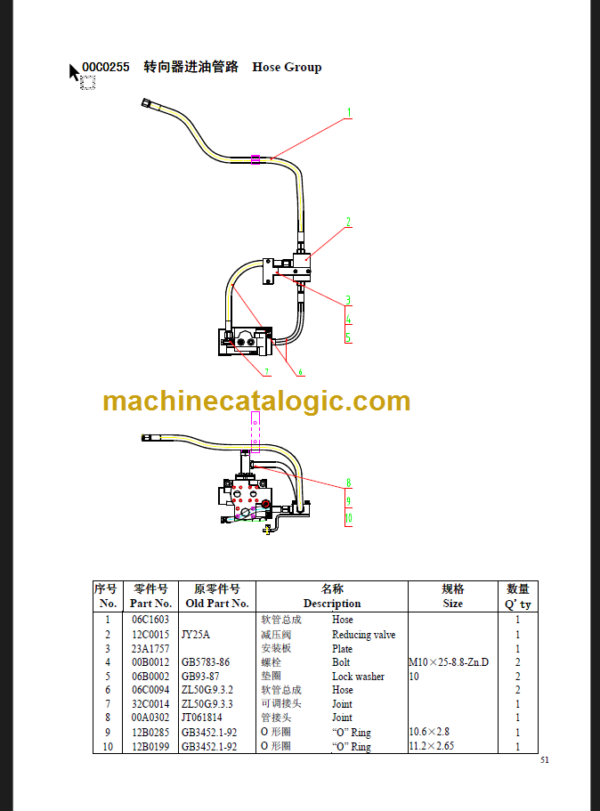 CLG856II TIER3 PARTS CATALOG