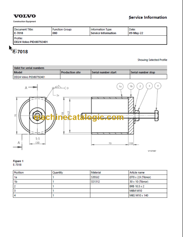 VOLVO DD24 ASPHALT SERVICE REPAIR MANUAL