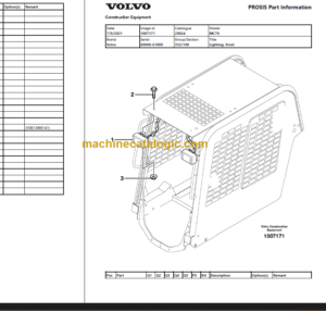 Volvo MC70 Parts Manual PDF