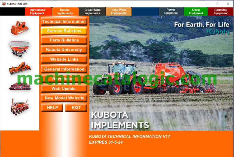 Kubota technical information 2023