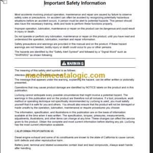 CLG908CIII-E OPERATION MANUAL