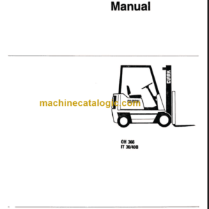 CLARK IT 30 40B (OH-366) Overhaul Manual