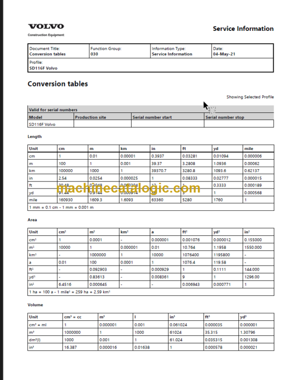 VOLVO SD116F SOIL COMPACTOR SERVICE REPAIR MANUAL