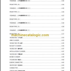 LIUGONG CLG 904 C PARTS MANUAL 2012