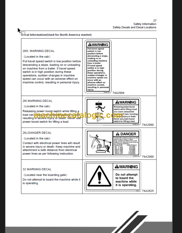 CLG922LCIII OPERATION AND MAINTENANCE MANUAL