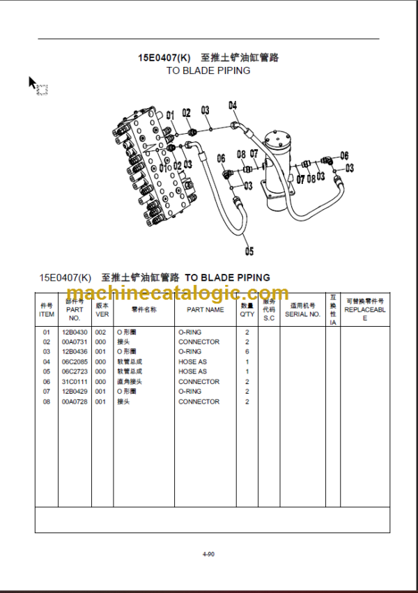 CLG 904 C PARTS MANUAL 2012