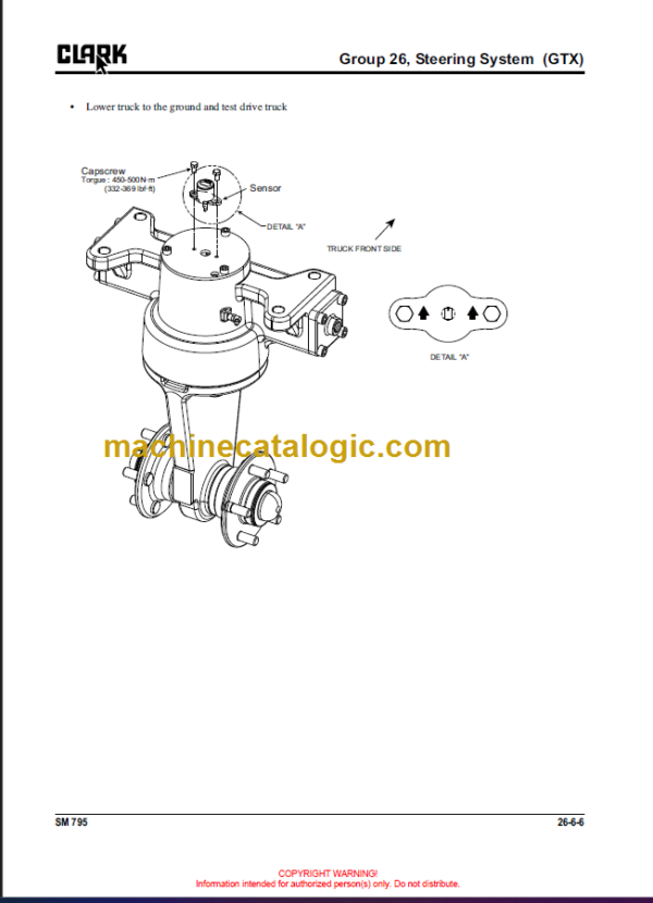 CLARK GEX 16 18 20 GTX16 18 20 SERVICE MANUAL