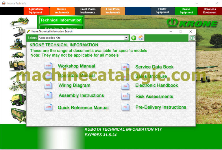 Kubota technical information 2023