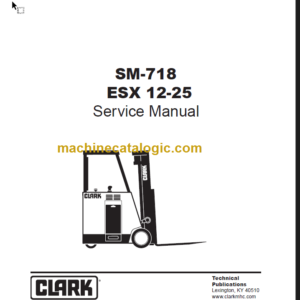 CLARK ESX12 25 SERVICE MANUAL