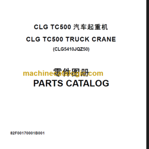 CLG TC500 PARTS CATALOG