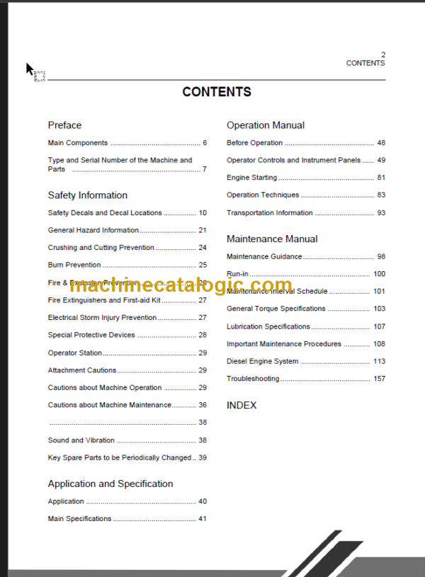 CLG 862 III OPERATION MANUAL