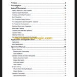 CLG612HIII OPERATION MANUAL