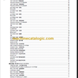 LIUGONG CLG TC500 PARTS CATALOG