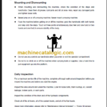 CLG612HIII OPERATION MANUAL