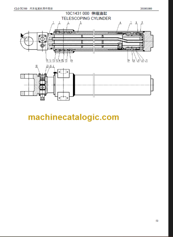 CLG TC500 PARTS CATALOG