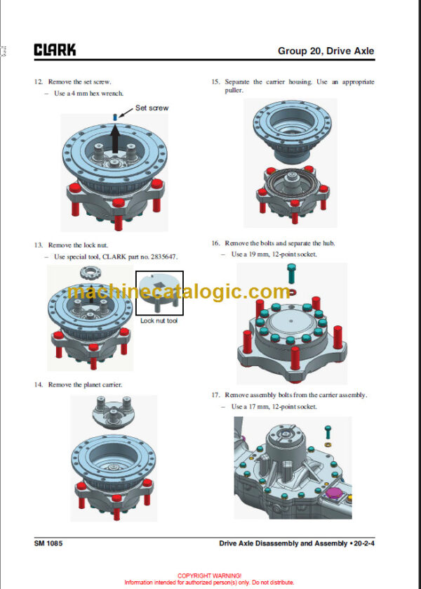 CLARK S20 25 30 35 L G SERVICE MANUAL