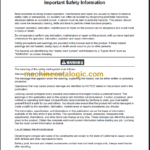 CLG 856 III OPERATION MANUAL 2012