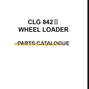 CLG842II PARTS CATALOG