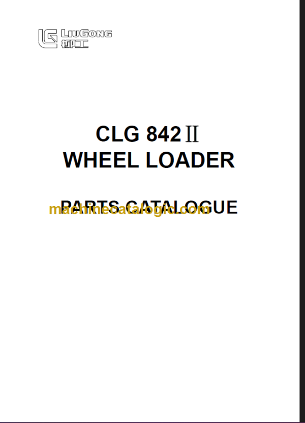 CLG842II PARTS CATALOG