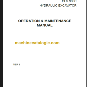 CLG908C III OPERATION MANUAL