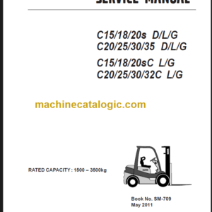 CLARK C15 18 20S C20 25 30 SERVICE MANUAL