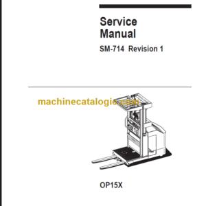 CLARK OPX15X SERVICE MANUAL